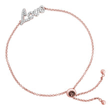 Load image into Gallery viewer, SS LOVE BOLO W/ROSE GOLD PLATE